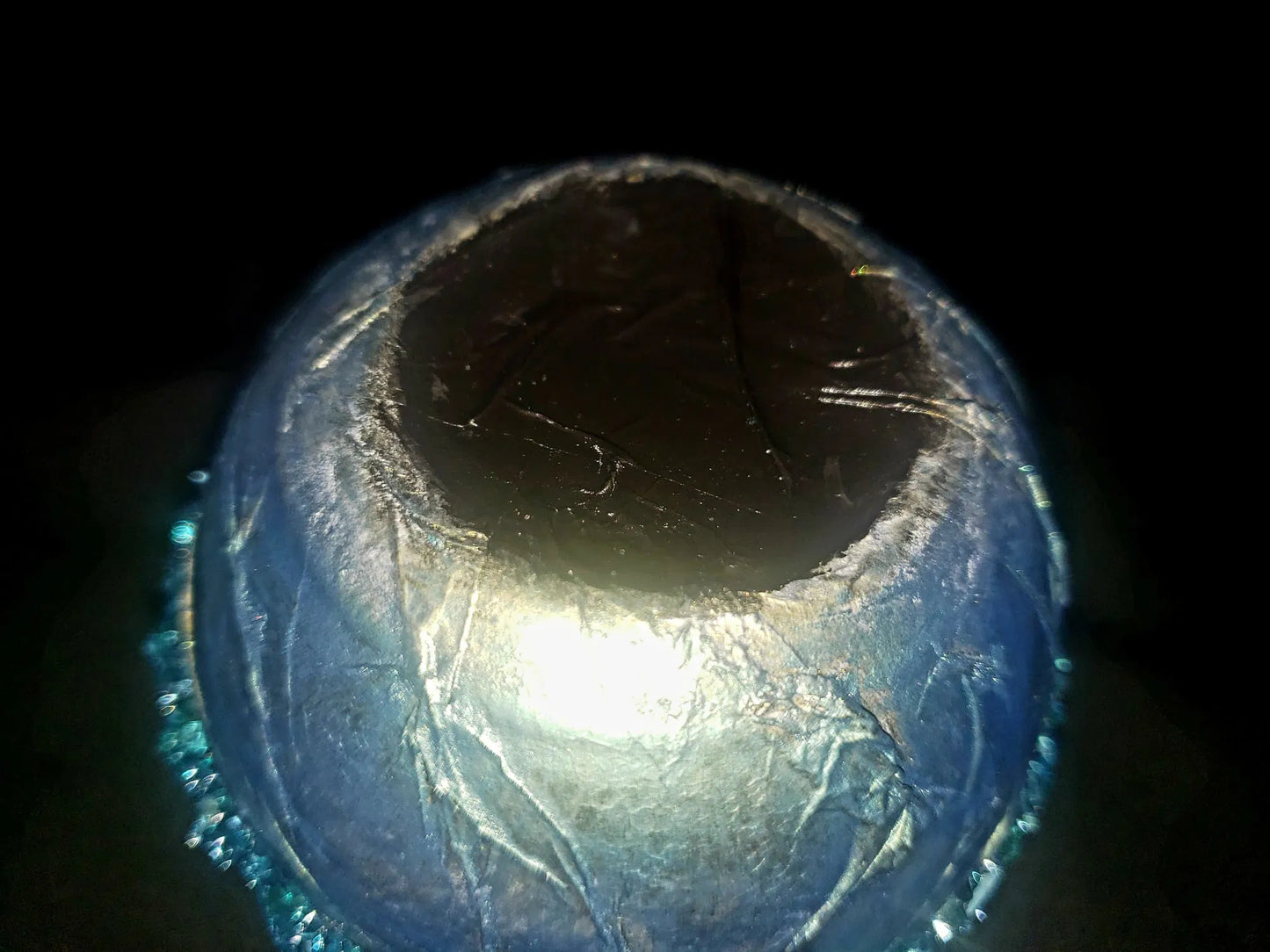 Textured Embellished Glass Cups