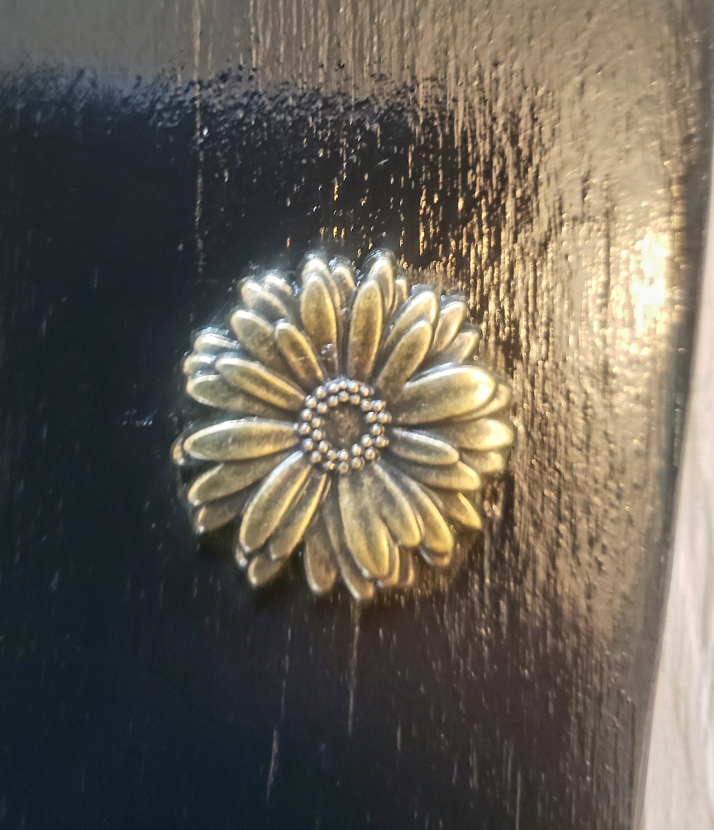 Hand Painted Sunflower with Chain