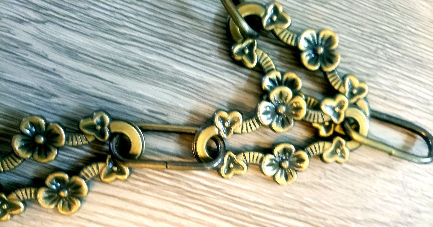 Hand Painted Sunflower with Chain