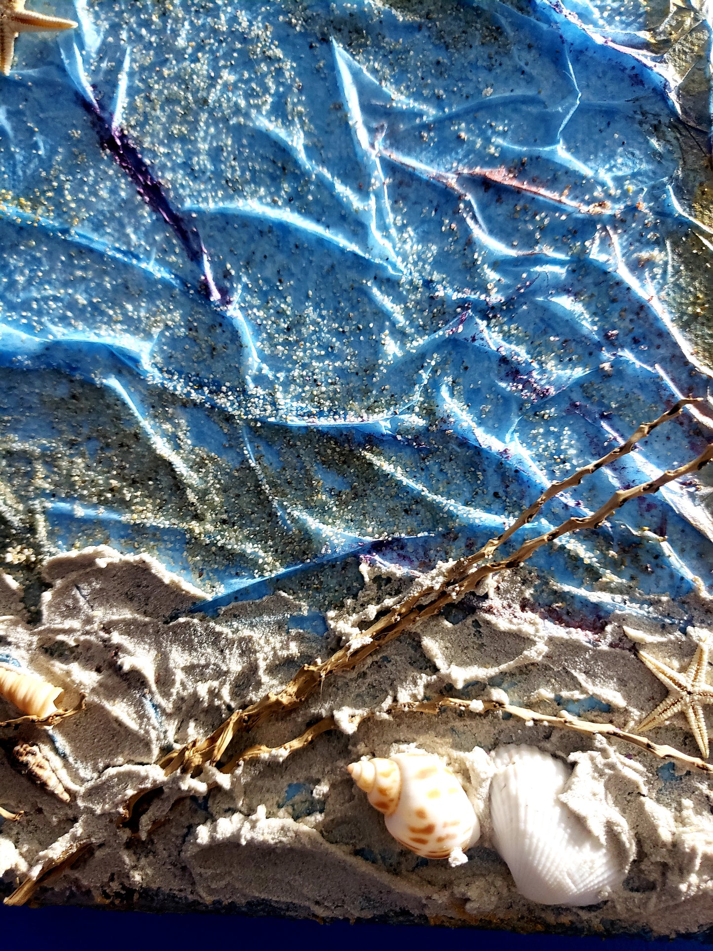 Beach Themed Textured Canvas