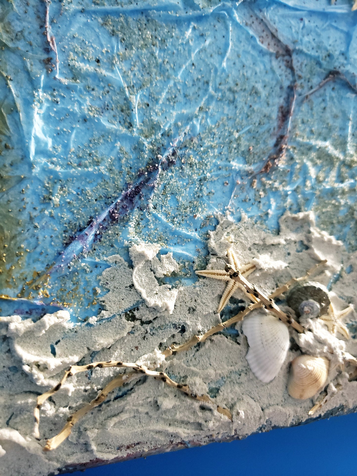 Beach Themed Textured Canvas