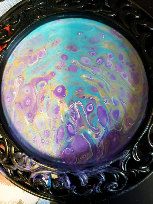 Set Of Acrylic Pour Candle Holders